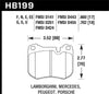 Hawk 86-89 Mercedes 560SL / 77-88 Porsche 924 / 78-81 928 / 83-89 944 DTC-70 Front Race Brake Pads