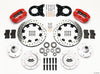 Wilwood Dynapro Dust-Boot Front Kit 12.19in Drill Red 1965-1969 Mustang Disc & Drum Spindle