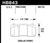 Hawk 2016 Cadillac CTS DTC-70 Front Race Brake Pads