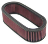 K&N Universal Oval Air Filter 12in Length x 5-1/4in Width x 3-1/4in Height