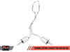 AWE Tuning Audi B9 SQ5 Resonated Touring Edition Cat-Back Exhaust - No Tips (Turn Downs)