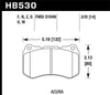 Hawk 07-08 Acura TL Type S Performance Ceramic Street Front Brake Pads