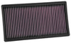 K&N 2018 Volkswagen Atlas 3.6L V6 F/I Replacement Drop In Air Filter