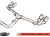 AWE Tuning Mk7 Golf R Track Edition Exhaust w/Chrome Silver Tips 102mm